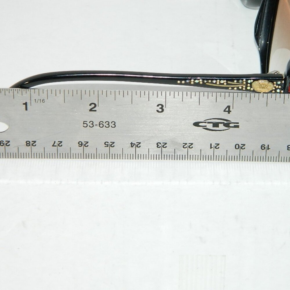 Stendhal Vintage 70’s-80’s Designer Black Glasses Frames w/ +2.50 Reader lenses - Picture 14 of 14
